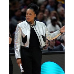 March Madness Dawn Staley Silver Leather Jacket